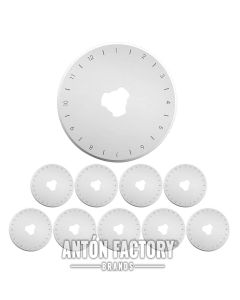 Cuchilla 10 Ud de Cutter giratorio rotativo guarnicioneria cuero