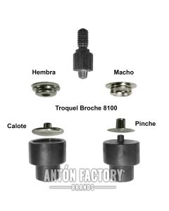 Troquel Broche Presión 8100