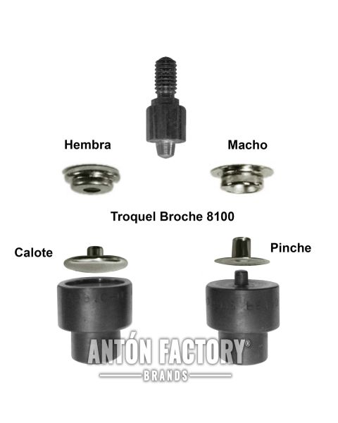 Troquel Broche Presión 8100